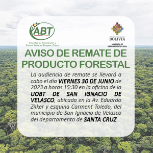 vaciado oficinas santa cruz Autoridad de Fiscalización y Control Social de Bosques y Tierra - ABT Santa Cruz